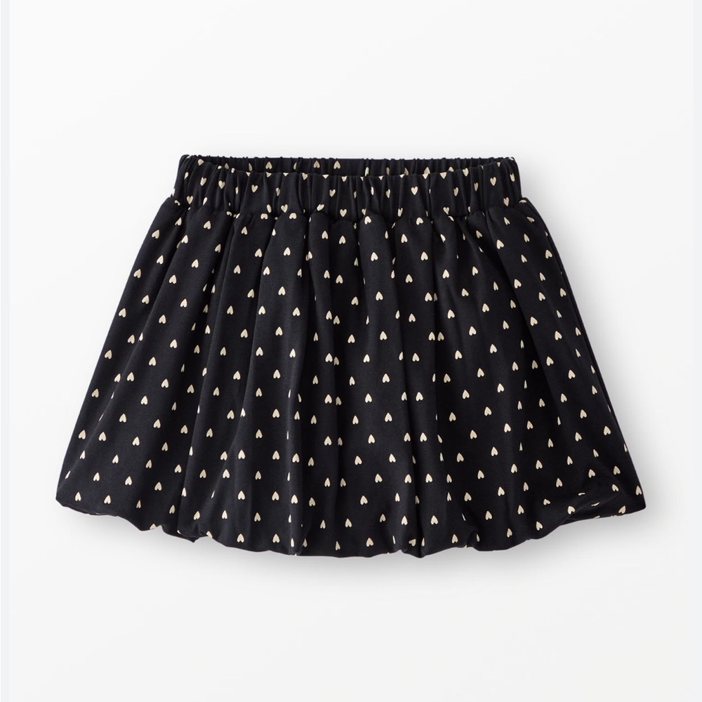 * Hanna Andersson-Black Bubble Skirt with White Pattern